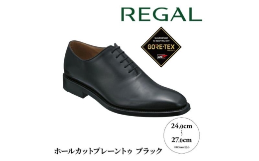 REGALリーガル紳士ビジネスシューズ 217S ホールカットプレーントゥ 柏市産モデル ブラック ゴアテックス 217S ブラック24.5cm [№5412-7311]0542
