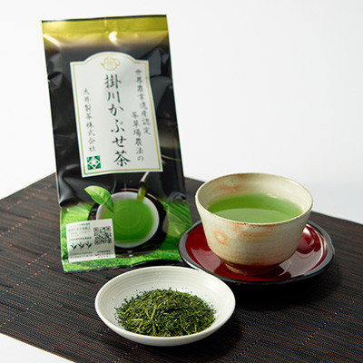 日本茶AWARD2021審査員奨励賞! 世界農業遺産認定　茶草場農法の掛川かぶせ茶100g×8本【配送不可地域：離島・沖縄県】