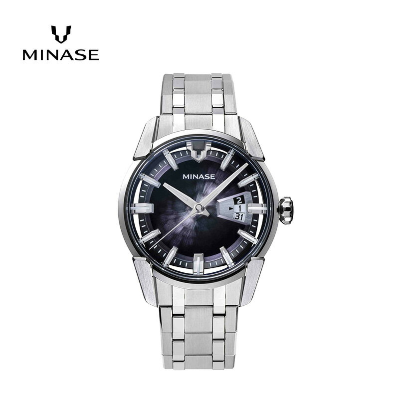 【ふるさと納税】MINASE時計 DIVIDO ブレスレットタイプ（VM14-M01GBK-SSB） MINASE 日本製 時計 腕時計 メンズ 高額 人気 ランキング【協和精工株式会社】[F11938]