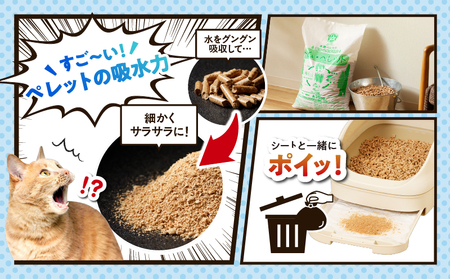 北海道 の 松 を 100%使用 ！木質ペレット 燃料 「 トム・ペレット 」  A認証取得品 （ 10kg × 6袋 ） T008-011-02 ペット用品