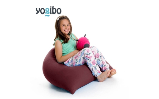 ヨギボー ピラミッド ディープパープル Yogibo Pyramid ビーズクッション 子ども用 小型 座椅子 三角形 持ち運び キッズ 洗えるカバー 家具 ギフト 大阪府 岸和田市 [№5385-1450]