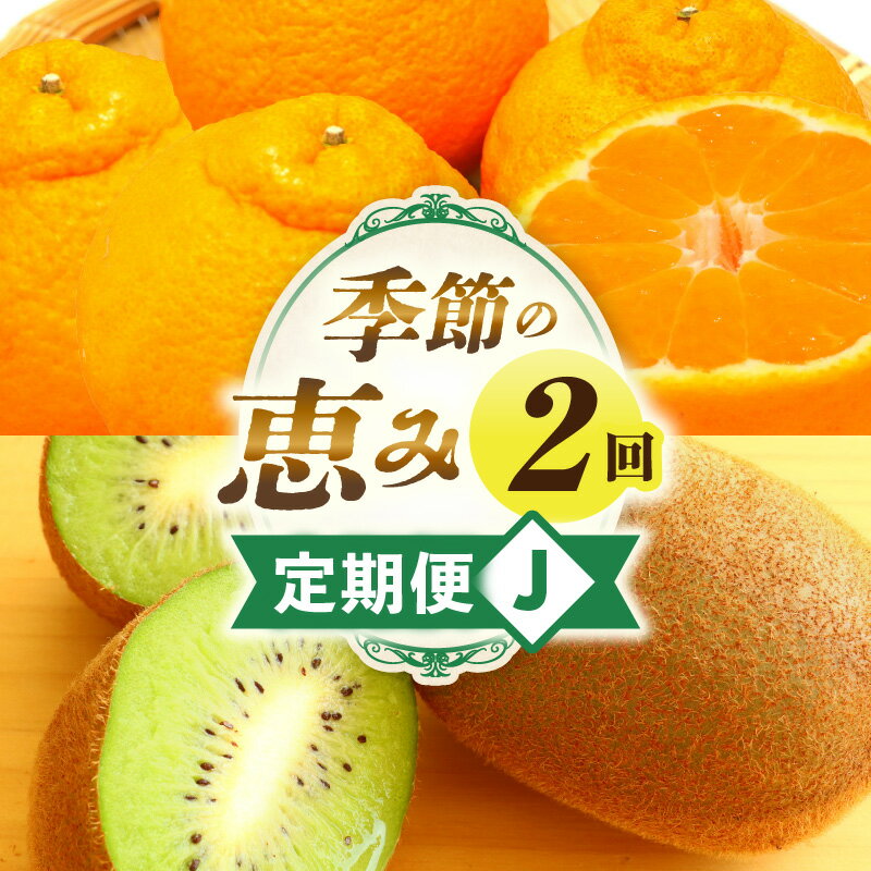 【ふるさと納税】季節の恵み2回定期便J 果物 旬の果物 果物定期便 旬のフルーツ フルーツ フルーツ定期便 定期 定期便 果汁 果実 デザート スイーツ ギフト 贈り物 贈答 ギフト 人気 おすすめ 厳選 デコポン キウイ キウイフルーツ 香川県 三木町 レビューキャンペーン