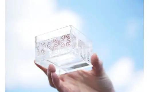 アクリル升 TOMONARI 雑貨 マスマス 1合枡 麻の葉 酒器 日用品 工芸品 インテリア 小物 ギフト_0049-004-se5