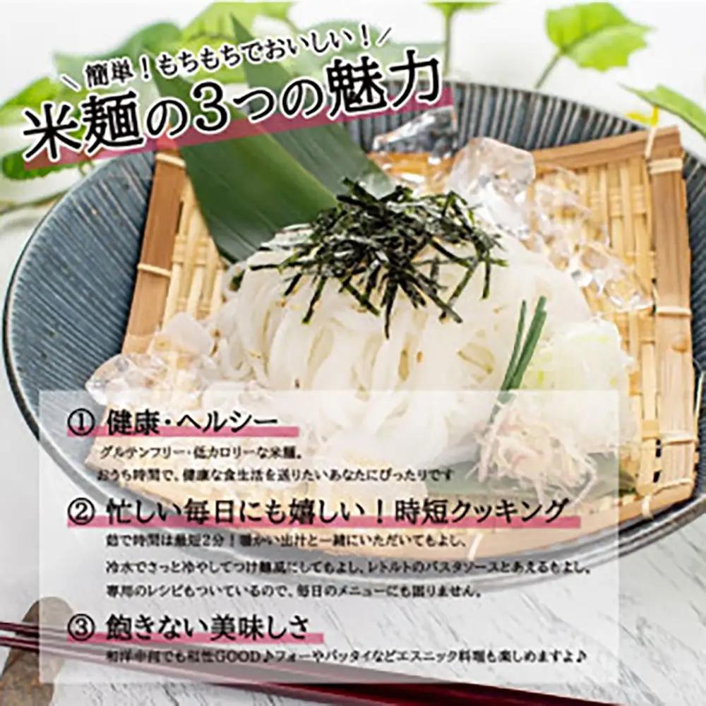 つるもち食感！グルテンフリー米麺 大容量詰め合わせ60食（精米・玄米 各30食ずつ）【25102】