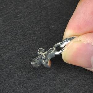 small edge cross pendant スモール エッジ クロス ペンダント ｜ シルバー アクセサリー 十字架 モチーフ 925 ペンダントトップ ネックレス チャーム ジュエリー アクセ