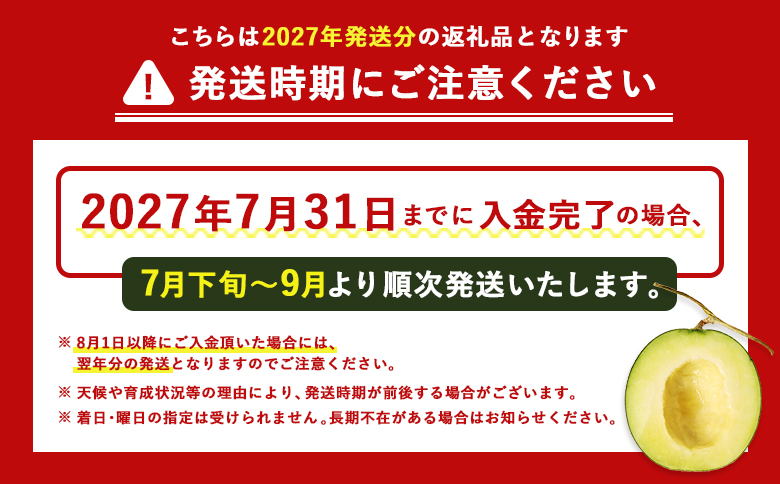 《2027年分受付中》糖度13度以上!市場には出回らない北海道ニセコメロン2玉（1玉1.6kg以上）/高橋農園【37001BA0101】