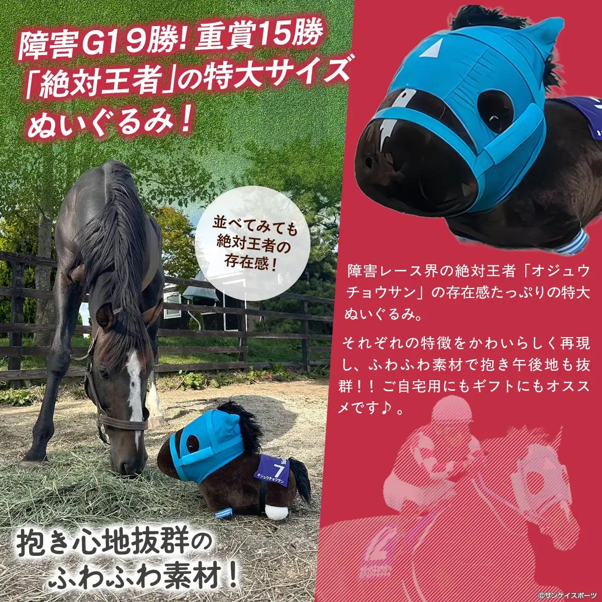 【オジュウチョウサン】特大ぬいぐるみ　絶対王者バージョン BRTV007