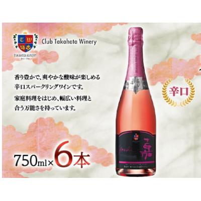 ふるさと納税 高畠町 嘉-yoshi- スパークリングワイン ロゼ 750ml×6本 辛口