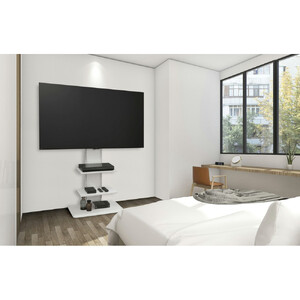 スタンドテレビ台 アイリスオーヤマ UTS-700R-OW オフホワイト ｜ テレビ 新生活 ひとり暮らし 合格祝い 