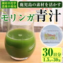 【ふるさと納税】鹿児島県産 モリンガ 茶農家が作った素材を活かす美味しい青汁 (1.5g×30包・計30日分) 国産 鹿児島県産 モリンガ 栽培期間中農薬不使用 HACCP 青汁 スムージー しぜんのおかショップ 【アグリおおすみ】