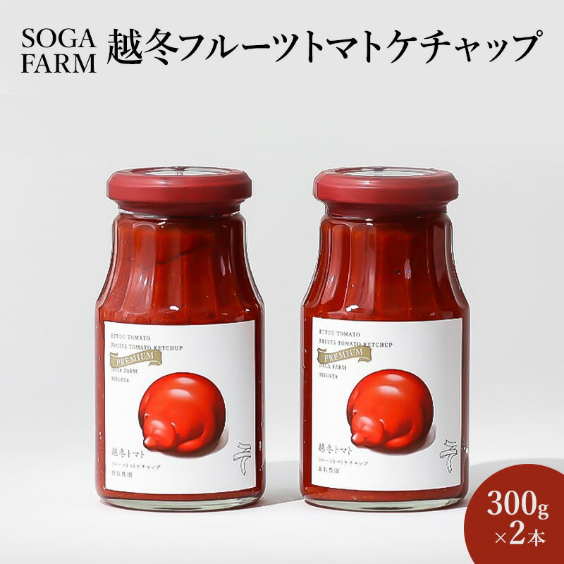 【ふるさと納税】闇落ちとまと使用SOGAFARM越冬フルーツトマトケチャップ2本セット 新潟市 トマト 野菜 調味料