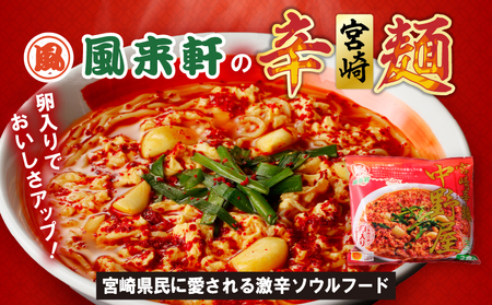 宮崎とんこつ風来軒 詰め合わせ（とんこつラーメン・宮崎辛麺（常温生麺）各2食、辛子高菜2袋）ラーメン 辛麺 高菜