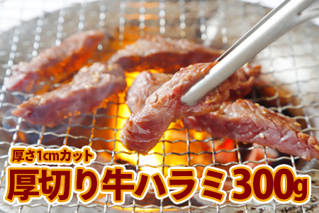 (07706)厚切り牛ハラミ300g《1cmカット》