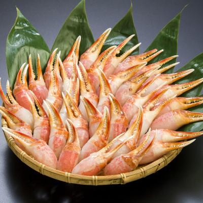ふるさと納税 網走市 生冷ずわい蟹爪(約1kg×2)と爪下(約1kg×2)セット