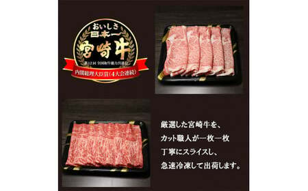 宮崎牛すき焼きしゃぶしゃぶ用赤身肉＆霜降りスライス肉(700g) 黒毛和牛2種詰め合わせセット 内閣総理大臣賞4連続受賞の黒毛和牛 [ブランド牛 お肉 牛肉 国産牛 宮崎県 高原町 15000円 1万