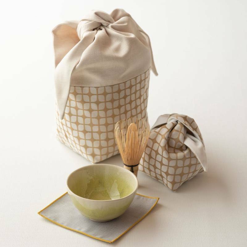 eterble sado Tea bowl bag／エターブル茶道 茶碗袋 Mサイズ スノー wsg0100_イメージ2