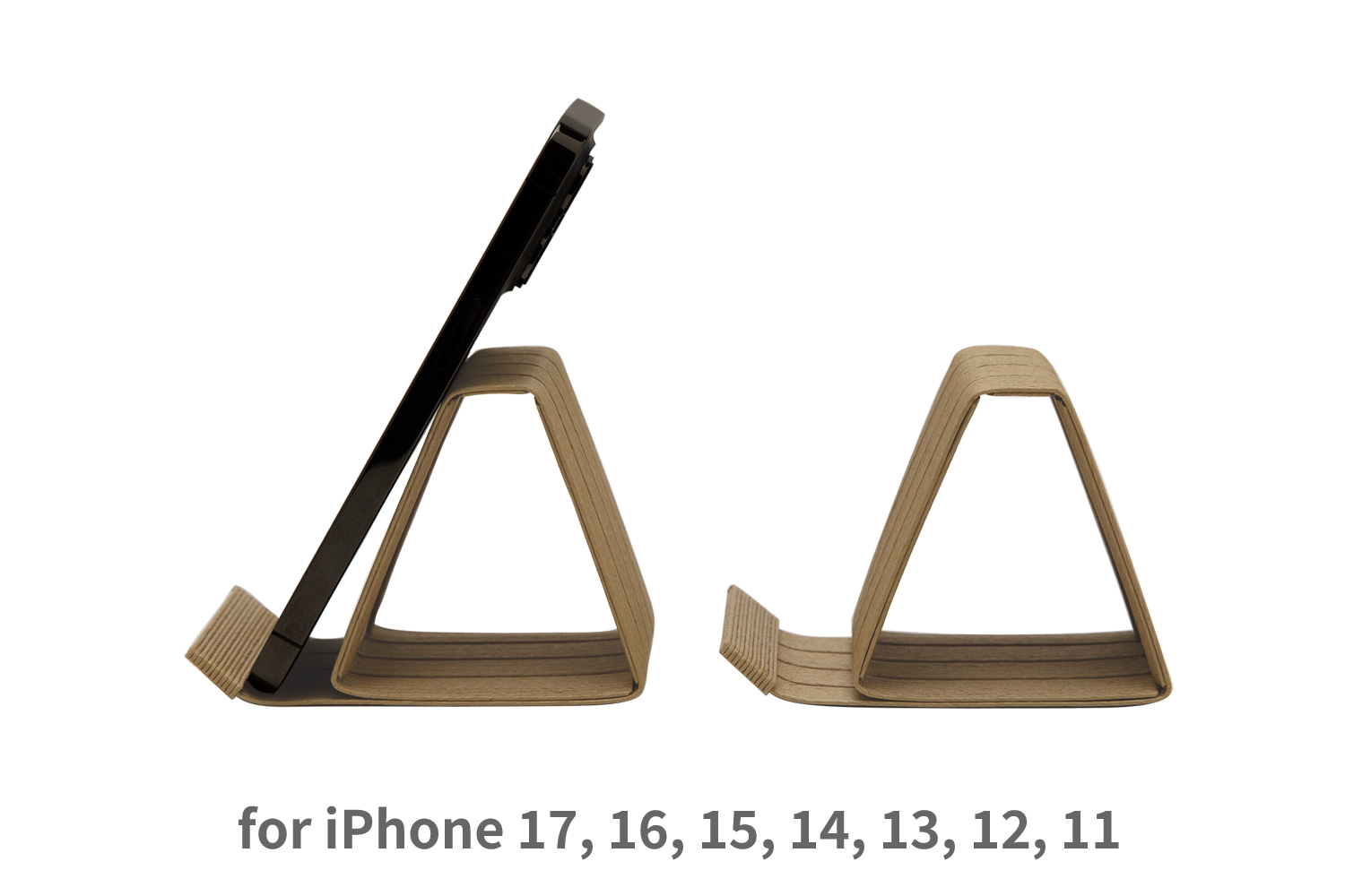 和紙のスマホスタンド iPhone 17 Pro 対応 スマホスタンド ナチュラル 岩手県奥州市産 バンドシー Bandc for iPhone 17,16, 15, 14, 13, 12, 11, 