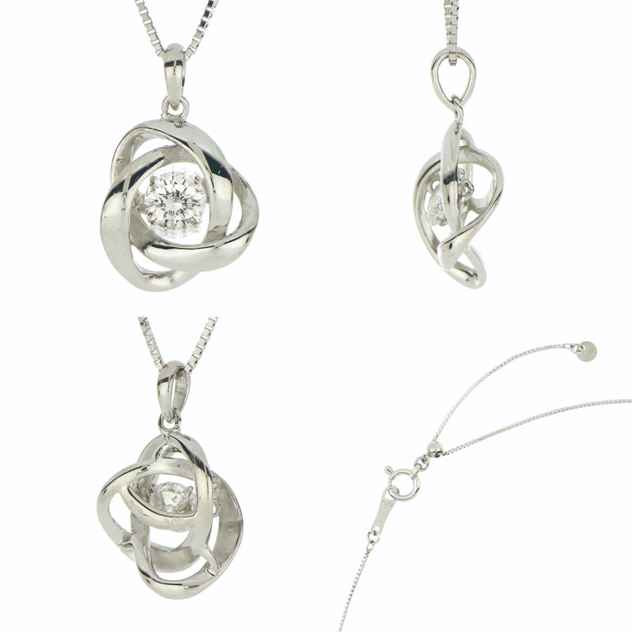 <Crossfor>ダンシングストーン/プラチナダイヤモンドエタニティペンダント *ダイヤモンド0.3ct(鑑定書付き)PD-0013