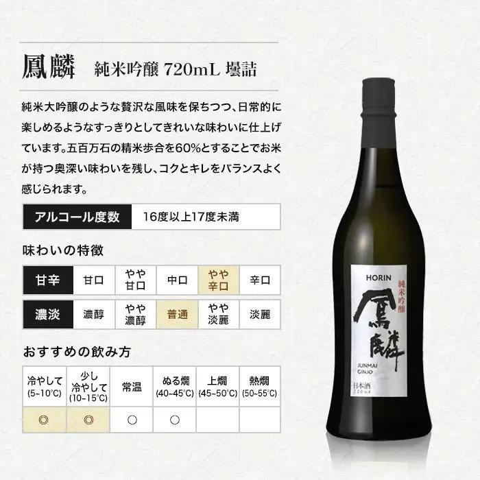【ふるなびWEEK対象】【月桂冠】鳳麟純米吟醸（銀ラベル）（720ｍL）｜京都 日本酒 人気セット おすすめ