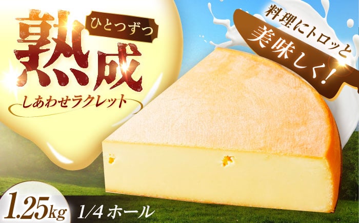
            北海道 しあわせラクレット 1/4ホール（1.25kg）《足寄町》【しあわせチーズ工房】チーズ ラクレット ラクレットチーズ 生乳 ミルク 乳製品 チーズフォンデュ 北海道産 道産 あしょろ 北海道 [BEAK006]
          
