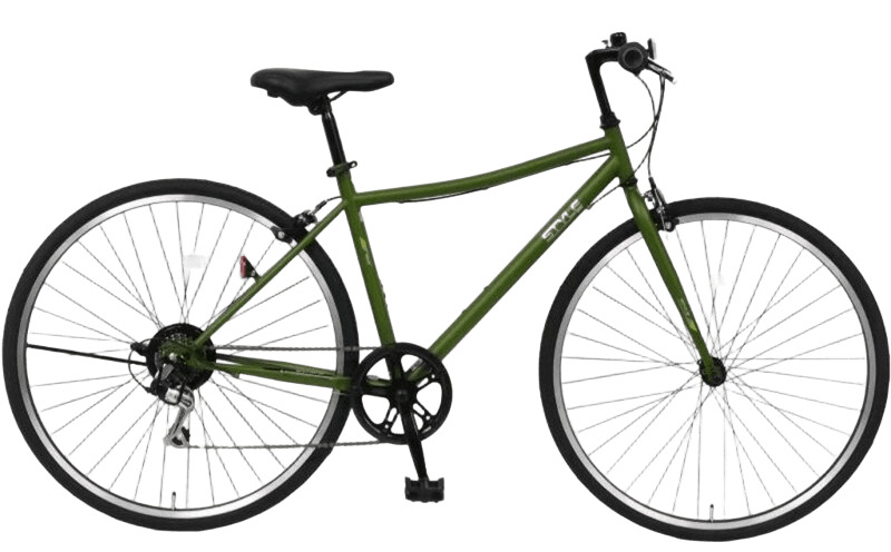 STYLE KIX  クロスバイク276 マットカーキ【27型 自転車 完成品 組み立て不要 アウトドア サイクリング じてんしゃ 通勤 通学 新生活】