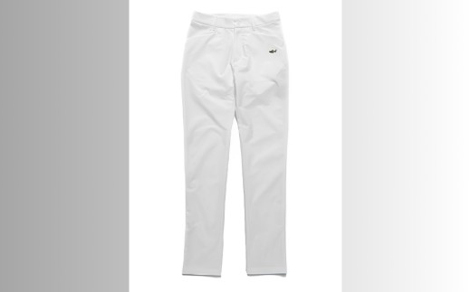 再生ポリエステル使用 サステナブル・ゴルフウェア・ブランド VIRI-DARI (ヴィリダリ) GOLFのパンツ 吸水・速乾・UVケア レディースM（ホワイト）