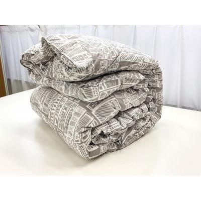 ふるさと納税 北杜市 リサイクル羽毛掛布団　リサイクル羽毛ダウン90%使用　羽毛量1.6kg　ダブルサイズ　柄グレー系色 |  | 02