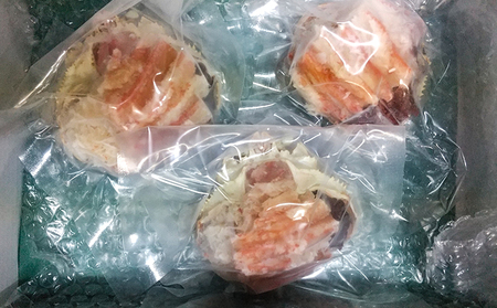 新物　コッペがにほぐし身（中サイズ）　3個セット