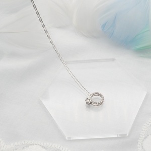 PT900/PT850 0.15ct ダイヤモンド ペンダントネックレス HH-019751 SWBT015-pt