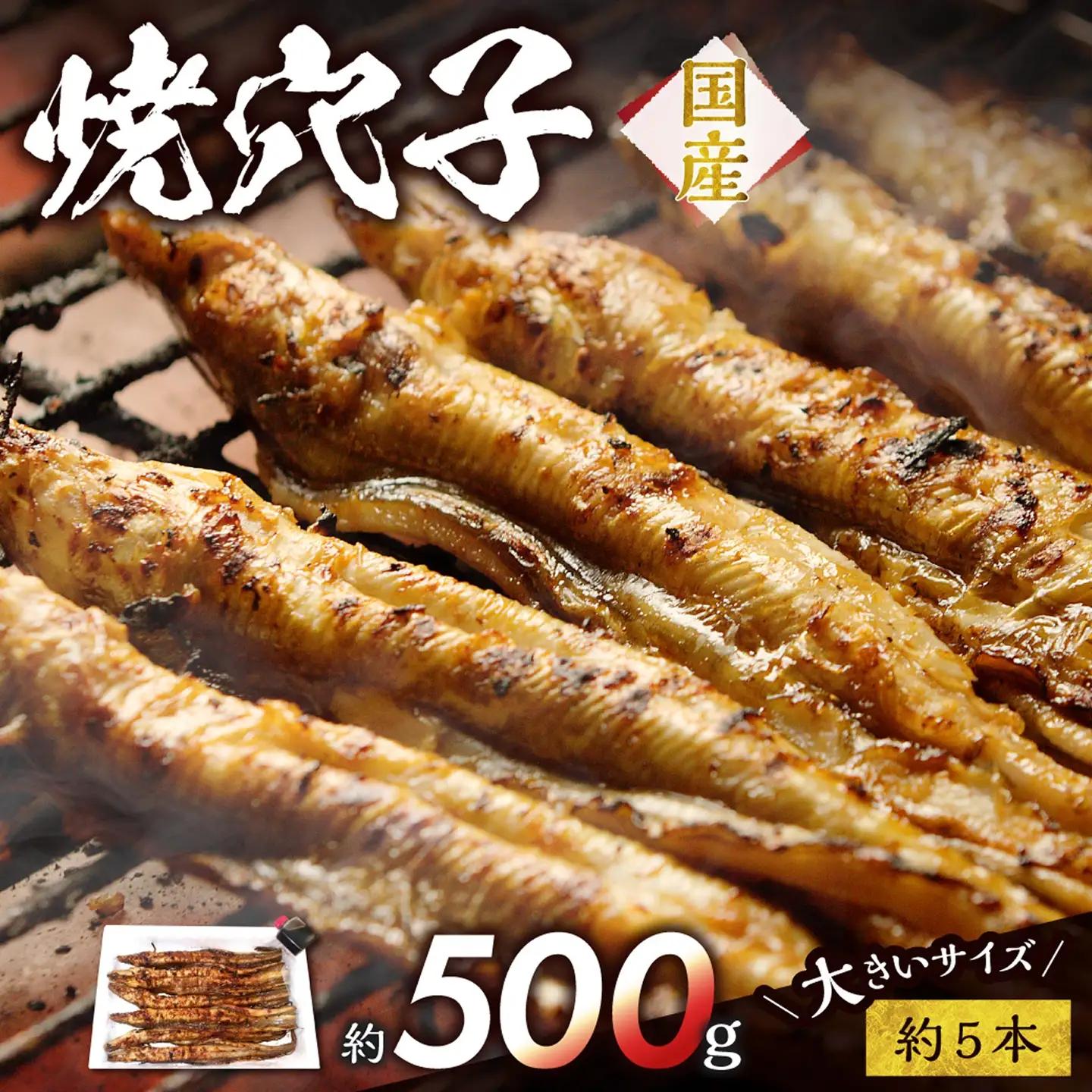 焼穴子 約500g（国産・大きいサイズ約5本）