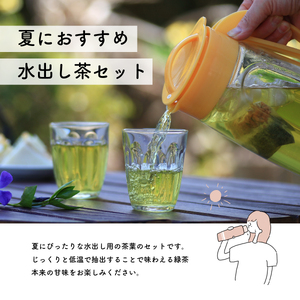 水出し緑茶 ティーバッグ 5種セット｜土佐霧山茶 煎茶 ほうじ茶 番茶 急須茶入り 国産 お茶