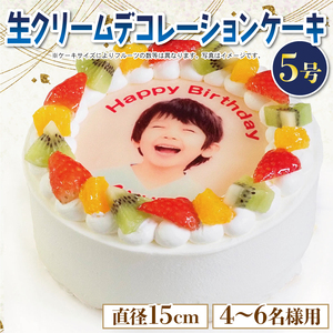 フルーツケーキ 5号 写真ケーキ 冷凍 ケーキ