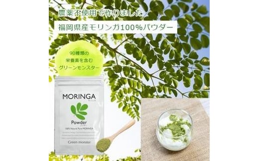 福岡県大川市産 モリンガ 100％ パウダー (100g) 粉末 サプリメント