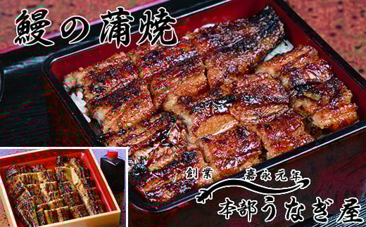 老舗「本部うなぎ屋」鰻の蒲焼280g カット済み 国産うなぎ<3-8>魚介類 鰻 ウナギ 蒲焼き 宮崎県西都市