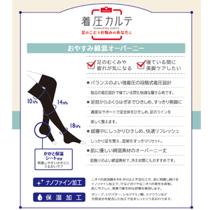 【メディックピエドシリーズ】おやすみ綿混オーバーニー Mサイズ ブラック ソックス くつした 靴下 日用品 美容 着圧ソックス 生活用品 健康用品 健康グッズ スポーツ 旅行 トラベル