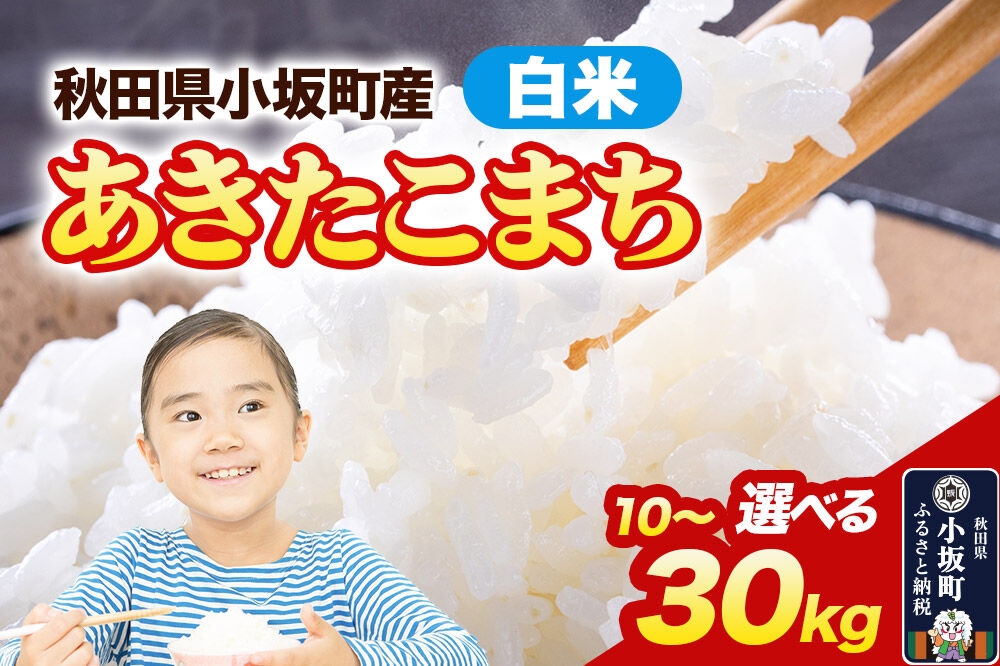 
                  【白米】あきたこまち 令和7年産【選べる容量：10kg（10kg×1袋）／20kg（10kg×2袋）／30kg（10kg×3袋）精米 中村農園 [あきたこまち 米 お米 こめ 白米 精米 ブランド米 食卓 おにぎり 秋田]
                