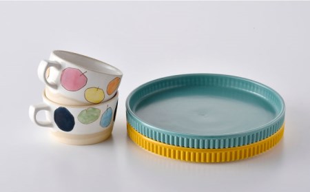 NB 93【波佐見焼】大人気 プレート スープマグ 含む オリジナルセットアップ商品 食器 皿 【陶もと/トーエー】 [NB93] 波佐見焼