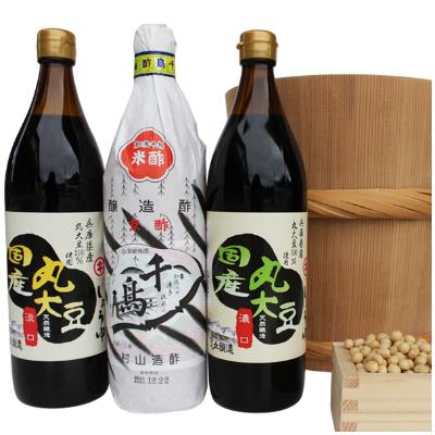 ふるさと納税 多可町 こだわりの国産丸大豆醤油と人気の酢の詰め合わせ　 329