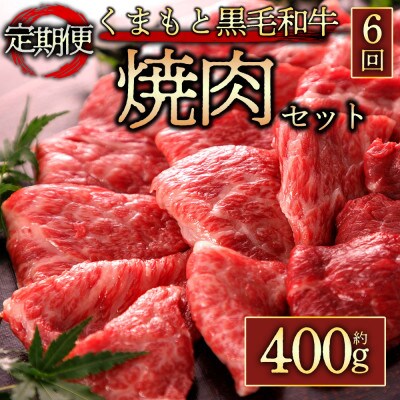 【毎月定期便】くまもと黒毛和牛焼肉(約400g)(阿蘇市)全6回【配送不可地域：離島】【4053895】