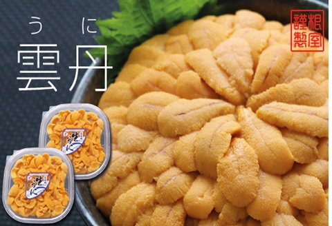 エゾバフンウニ塩水パック100g×2P【10月下旬以降発送】 F-71016