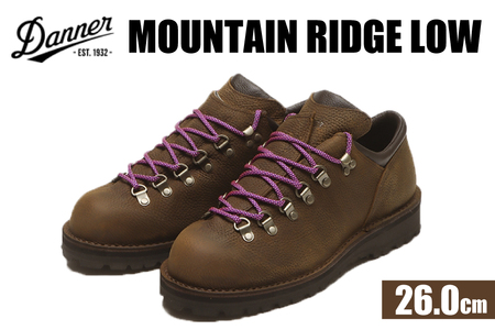 DANNER 紳士靴 マウントリッヂ ロー BROWN ブラウン【26.0cm】 [STUMPTOWN渋谷店 石川県 志賀町 sk17jkf70291-4]