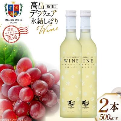 ふるさと納税 高畠町 ワイン 白 高畠デラウェア 氷結しぼり 500ml 2本 セット