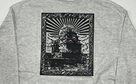 Tシャツ FYC 福山キャッスル 長袖Tシャツ グレー XL ユニセックス Tシャツ お洒落 おしゃれ 広島県福山市/有限会社ホルス [BAFG027]