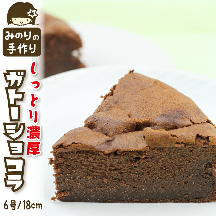 【ふるさと納税】 みのりホーム おすすめ 濃厚 ガトーショコラ 6号 直径 18cm / ホールケーキ チョコレートケーキ チョコケーキ チョコレート チョコ ケーキ ショコラ 焼菓子 おもてなし お取り寄せ デザート スイーツ 手作り 冷凍発送 冷蔵解凍 岩手県 滝沢市 送料無料