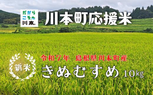 150255【川本町産】川本町応援米｜きぬむすめ10kg