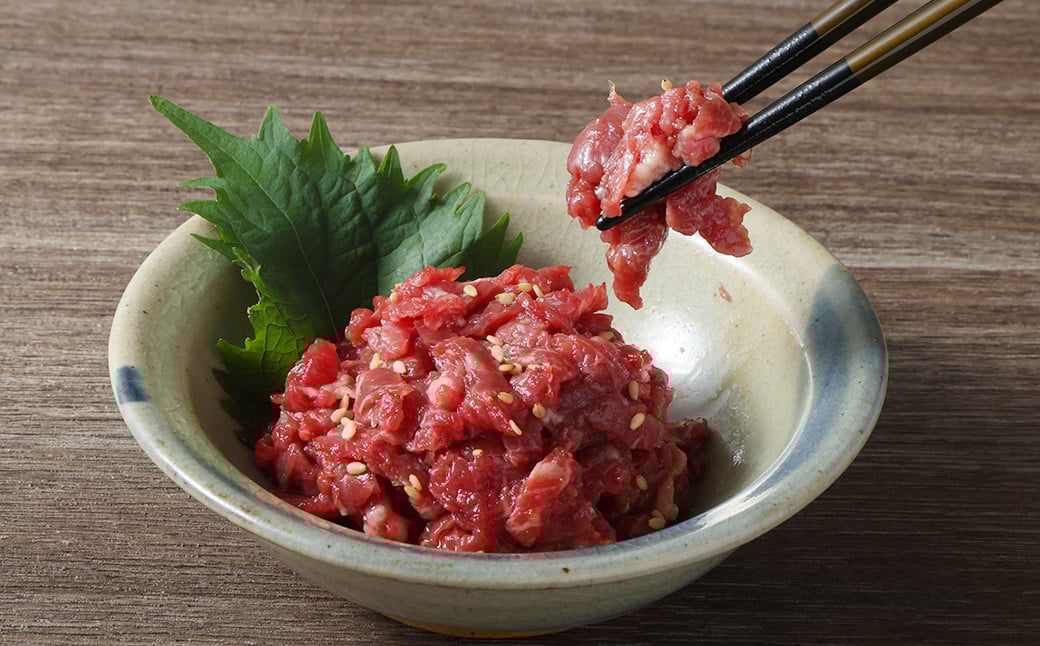 【3ヶ月定期便】馬さくらユッケ 約250g（約50g×5）