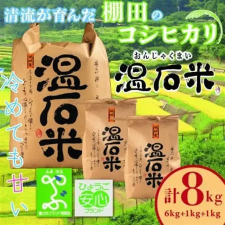 清流の里　養父市大屋の棚田で穫れたコシヒカリ「温石米」8kg(2025年収穫米)【1363255】