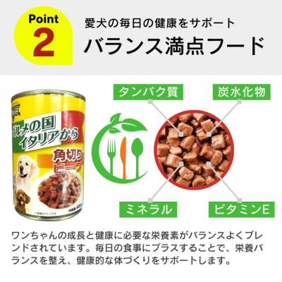 ふるさと納税 久留米市 くいしんぼ 犬用 缶詰(角切りビーフ)405g×24個(久留米市) |  | 02