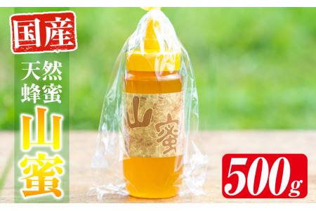 s072 国産天然山蜜チューブタイプ(500g)鹿児島県産の純粋はちみつ！さつま町の野山に咲く花からとれた蜂蜜をお届け！さつま町 特産品 天然 100％ 純粋はちみつ 蜂蜜 ハニー 国産 チューブタイプ ヨーグルト パン【下市養蜂場】