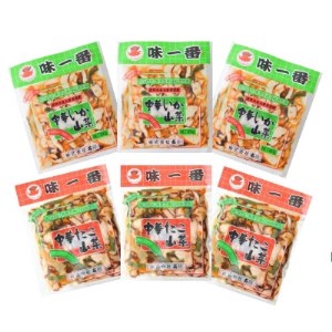 味一番　中華いか山菜、中華たこ山菜　各300g×3パックセット(計6パック)【配送不可地域：離島】【1213596】